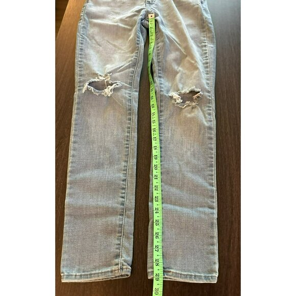 Levis 711 Skinny Distressed Light Wash Jeans Size W29 L30 - Picture 10 of 10